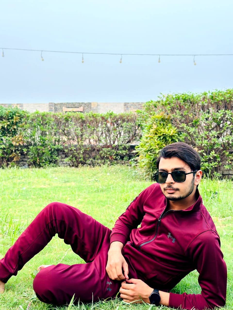 Sleek Maroon Zipper  Tracksuit | Superior Quality, Fine Finishing and Comfortable